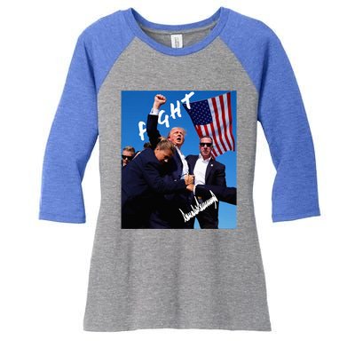 Trump Signature Edition Women's Tri-Blend 3/4-Sleeve Raglan Shirt