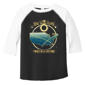 Total Solar Eclipse Twice In A Lifetime 2024 Gift Toddler Fine Jersey T-Shirt