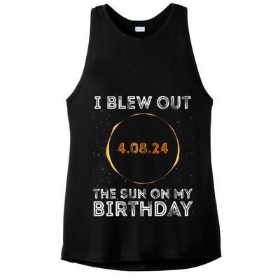 Total Solar Eclipse 4.08.24 Birthday Funny Quote Totality Ladies PosiCharge Tri-Blend Wicking Tank