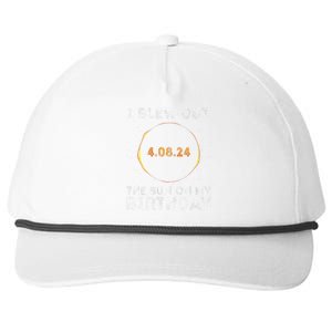 Total Solar Eclipse 4.08.24 Birthday Funny Quote Totality Snapback Five-Panel Rope Hat