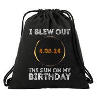 Total Solar Eclipse 4.08.24 Birthday Funny Quote Totality Drawstring Bag