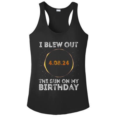 Total Solar Eclipse 4.08.24 Birthday Funny Quote Totality Ladies PosiCharge Competitor Racerback Tank