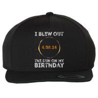 Total Solar Eclipse 4.08.24 Birthday Funny Quote Totality Wool Snapback Cap