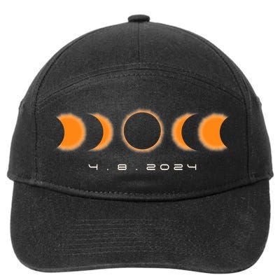 Total Solar Eclipse 2024 Solar Eclipse Lovers 7-Panel Snapback Hat