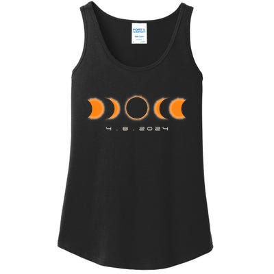 Total Solar Eclipse 2024 Solar Eclipse Lovers Ladies Essential Tank