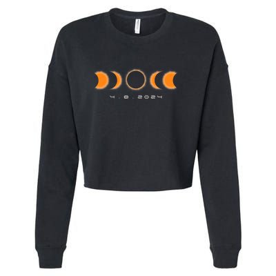 Total Solar Eclipse 2024 Solar Eclipse Lovers Cropped Pullover Crew