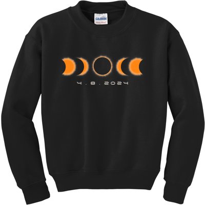 Total Solar Eclipse 2024 Solar Eclipse Lovers Kids Sweatshirt