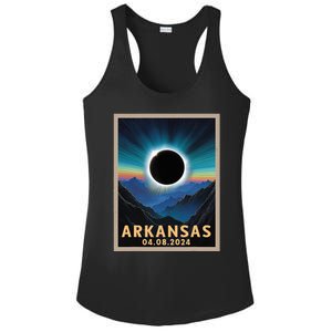 Total Solar Eclipse 2024 Arkansas Ladies PosiCharge Competitor Racerback Tank