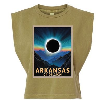 Total Solar Eclipse 2024 Arkansas Garment-Dyed Women's Muscle Tee