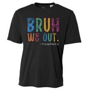 Teacher Summer End Of School Year Bruh We Out Teachers Cooling Performance Crew T-Shirt