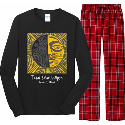 Total Solar Eclipse April 8 2024 Long Sleeve Pajama Set