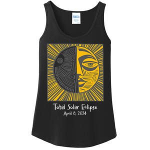 Total Solar Eclipse April 8 2024 Ladies Essential Tank