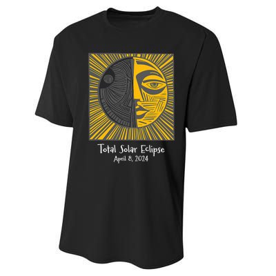 Total Solar Eclipse April 8 2024 Performance Sprint T-Shirt