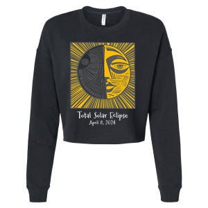 Total Solar Eclipse April 8 2024 Cropped Pullover Crew