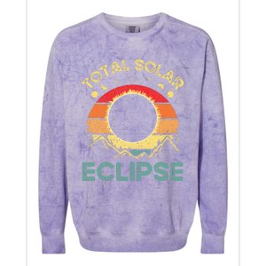 Total Solar Eclipse 4.08.24 Colorblast Crewneck Sweatshirt