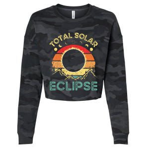 Total Solar Eclipse 4.08.24 Cropped Pullover Crew