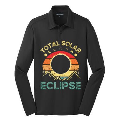 Total Solar Eclipse 4.08.24 Silk Touch Performance Long Sleeve Polo