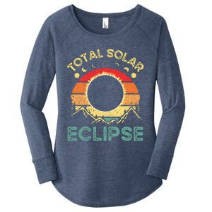 Total Solar Eclipse 4.08.24 Women's Perfect Tri Tunic Long Sleeve Shirt