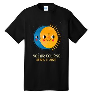 Total Solar Eclipse 2024 Cute Solar Eclipse Tall T-Shirt