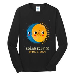 Total Solar Eclipse 2024 Cute Solar Eclipse Tall Long Sleeve T-Shirt