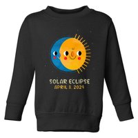 Total Solar Eclipse 2024 Cute Solar Eclipse Toddler Sweatshirt