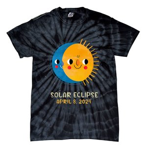 Total Solar Eclipse 2024 Cute Solar Eclipse Tie-Dye T-Shirt