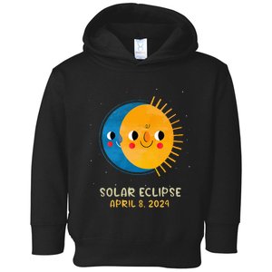 Total Solar Eclipse 2024 Cute Solar Eclipse Toddler Hoodie