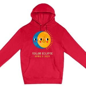 Total Solar Eclipse 2024 Cute Solar Eclipse Premium Pullover Hoodie