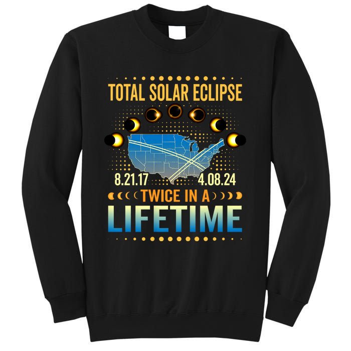 Total Solar Eclipse 2024 Sun Is Getting Mooned Design Twice In A Lifetime Sweatshirt