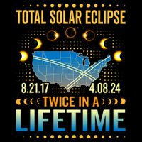 Total Solar Eclipse 2024 Sun Is Getting Mooned Design Twice In A Lifetime Button