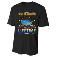 Total Solar Eclipse 2024 Sun Is Getting Mooned Design Twice In A Lifetime Performance Sprint T-Shirt