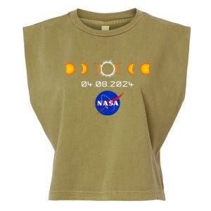 Total Solar Eclipse 2024 Totality Astronomy Garment-Dyed Women's Muscle Tee