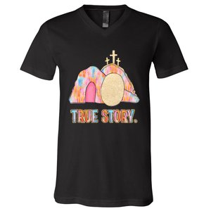 True Story Easter V-Neck T-Shirt