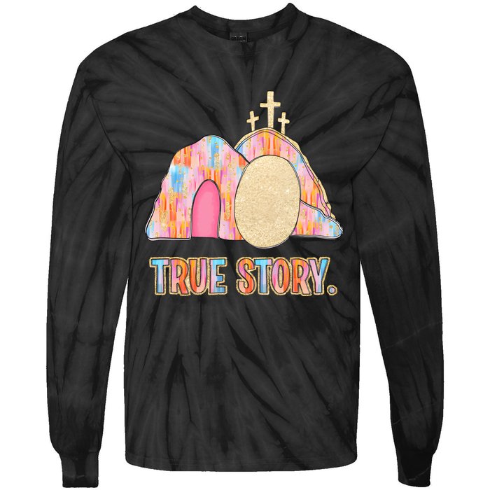 True Story Easter Tie-Dye Long Sleeve Shirt