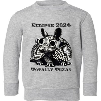 Total Solar Eclipse 2024 Totally Texas Toddler Sweatshirt