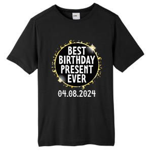 Total Solar Eclipse April 8 2024 Best Birthday Present Ever Tall Fusion ChromaSoft Performance T-Shirt