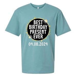 Total Solar Eclipse April 8 2024 Best Birthday Present Ever Sueded Cloud Jersey T-Shirt