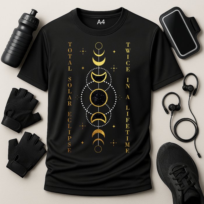 Total Solar Eclipse Twice In Lifetime April 08 2024 Cooling Performance Crew T-Shirt