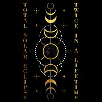Total Solar Eclipse Twice In Lifetime April 08 2024 Drawstring Bag