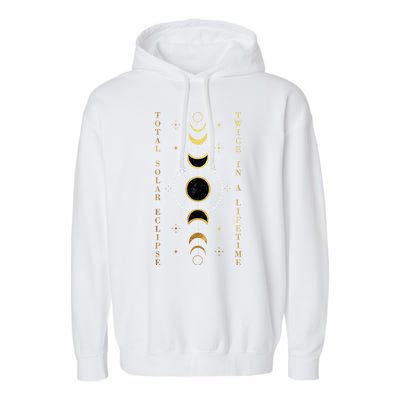 Total Solar Eclipse Twice In Lifetime April 08 2024 Garment-Dyed Fleece Hoodie