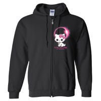 Total Solar Eclipse April 8 2024 Cat Boy Girl Funny Full Zip Hoodie