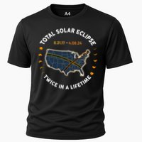 Total Solar Eclipse 2024 Twice In A Lifetime Cooling Performance Crew T-Shirt