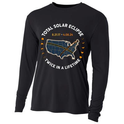Total Solar Eclipse 2024 Twice In A Lifetime Cooling Performance Long Sleeve Crew