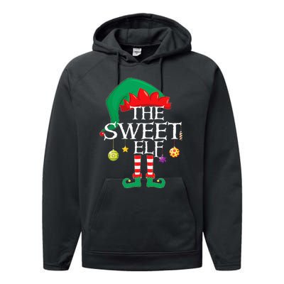 The Sweet Elf Squad Christmas Matching Family Xmas Performance Fleece Hoodie