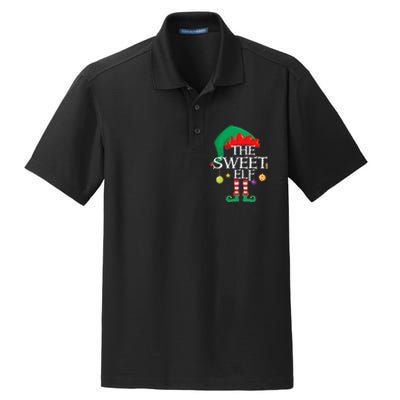 The Sweet Elf Squad Christmas Matching Family Xmas Dry Zone Grid Polo