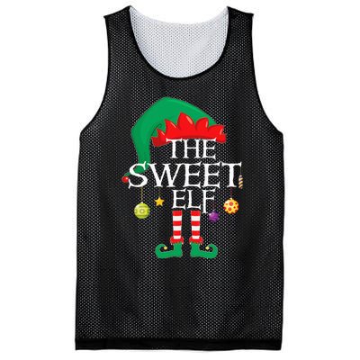 The Sweet Elf Squad Christmas Matching Family Xmas Mesh Reversible Basketball Jersey Tank