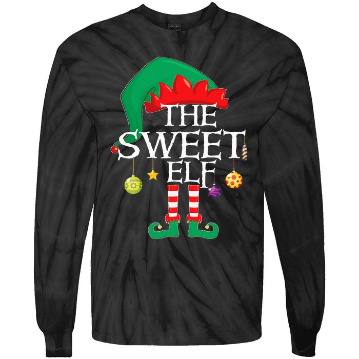 The Sweet Elf Squad Christmas Matching Family Xmas Tie-Dye Long Sleeve Shirt