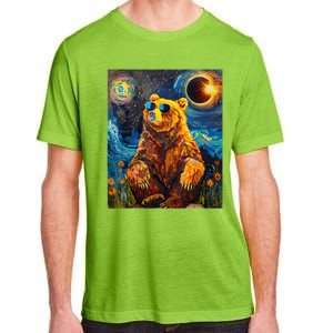 Total Solar Eclipse Grizzly Bear Adult ChromaSoft Performance T-Shirt