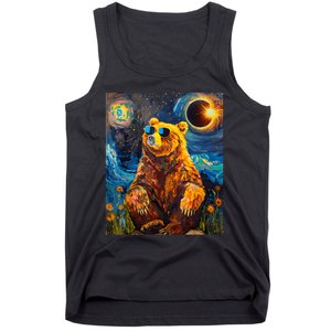 Total Solar Eclipse Grizzly Bear Tank Top