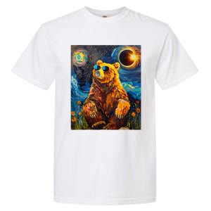 Total Solar Eclipse Grizzly Bear Garment-Dyed Heavyweight T-Shirt